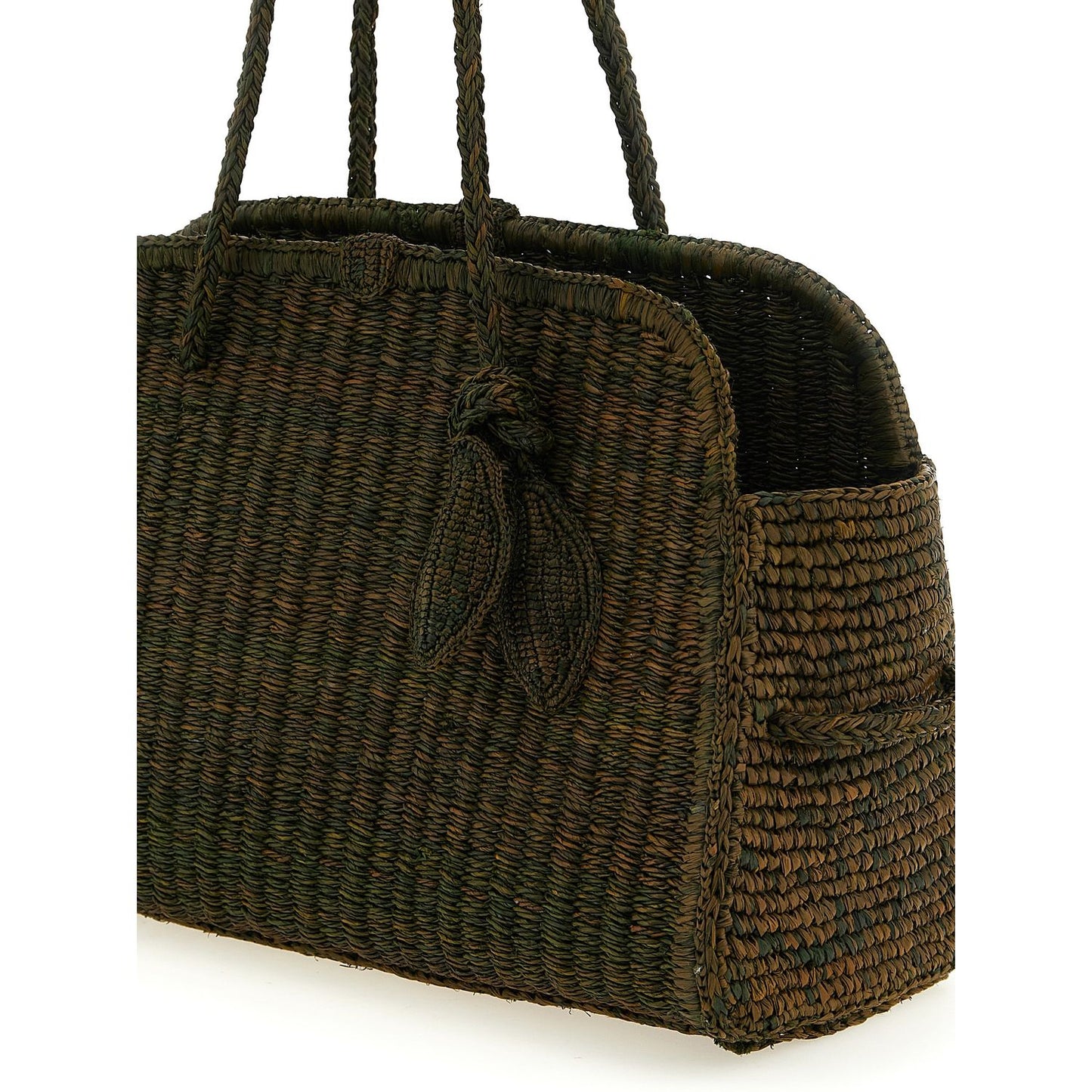 Jacquemus Bicolor Raffia Tote Bag