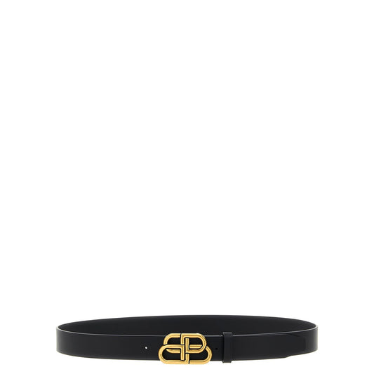 Balenciaga Black Calfskin Regular Belt