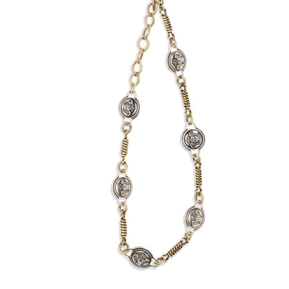 Versace Silver Brass Necklace