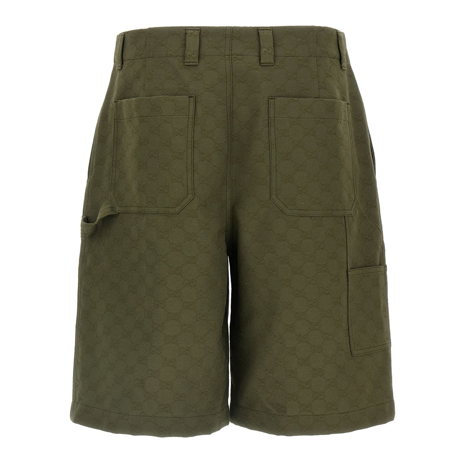 Gucci Bicolor Cotton Bermuda Shorts