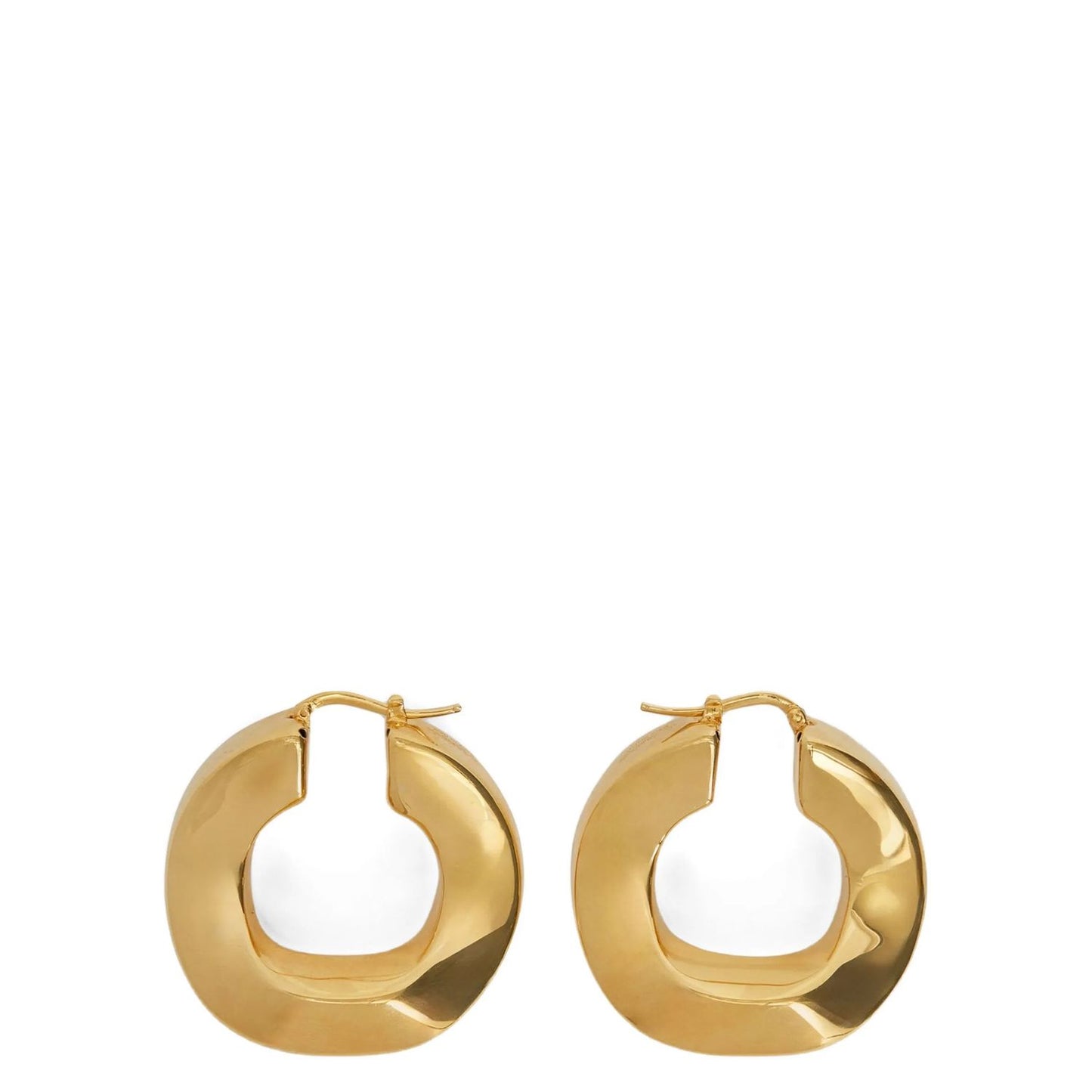 Jil Sander Gold Copper Earrings