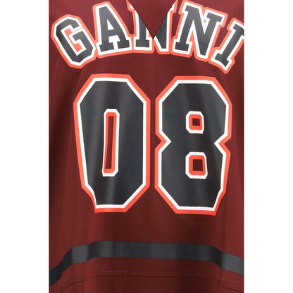 Ganni Bordeaux Polyester Sportswear