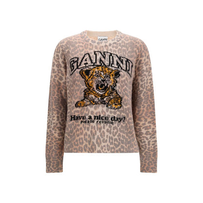 Ganni Beige Wool Oves Aries Sweatshirt