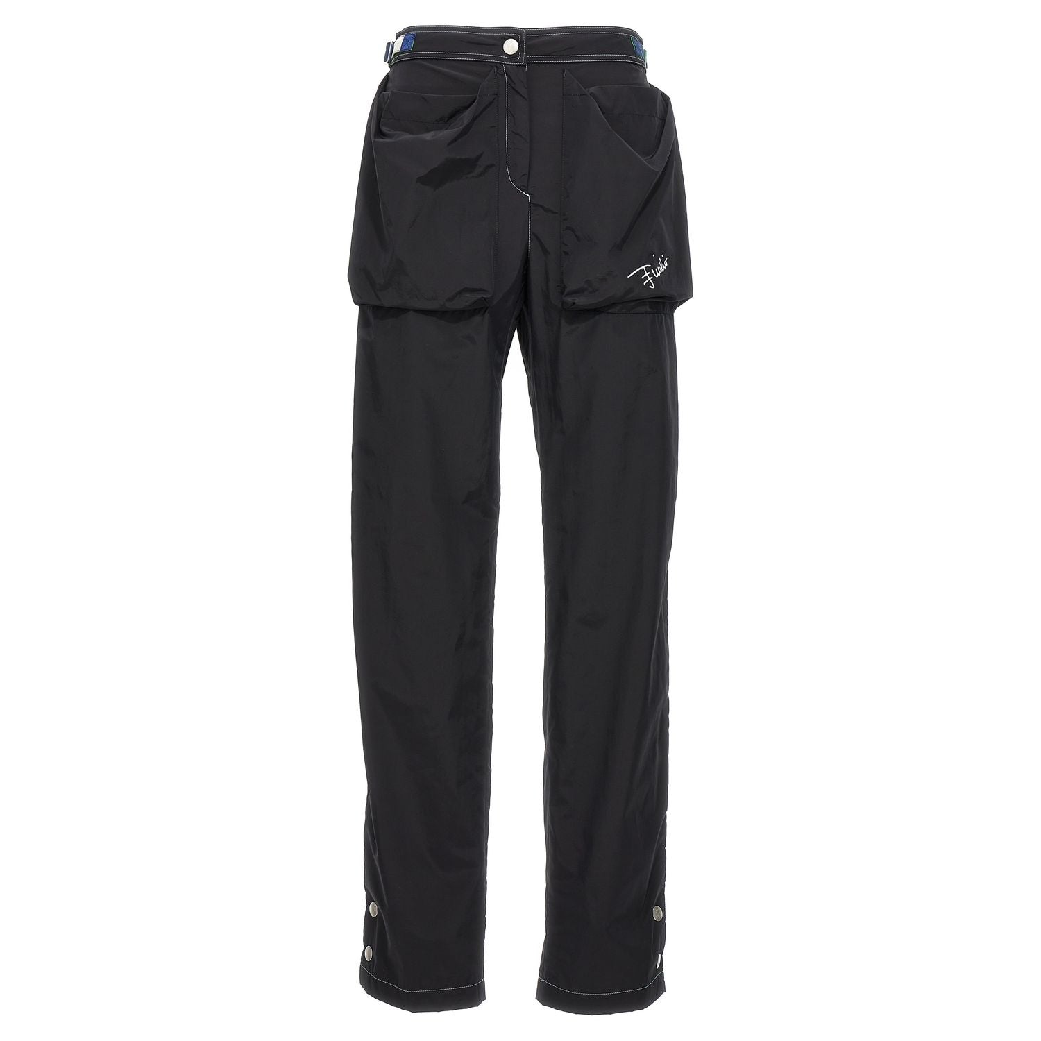 Emilio Pucci Black Polyamide Casual Pants