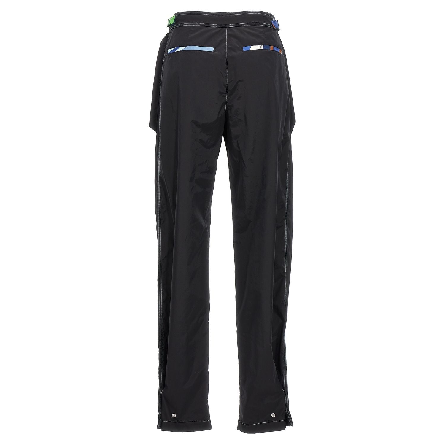 Emilio Pucci Black Polyamide Casual Pants