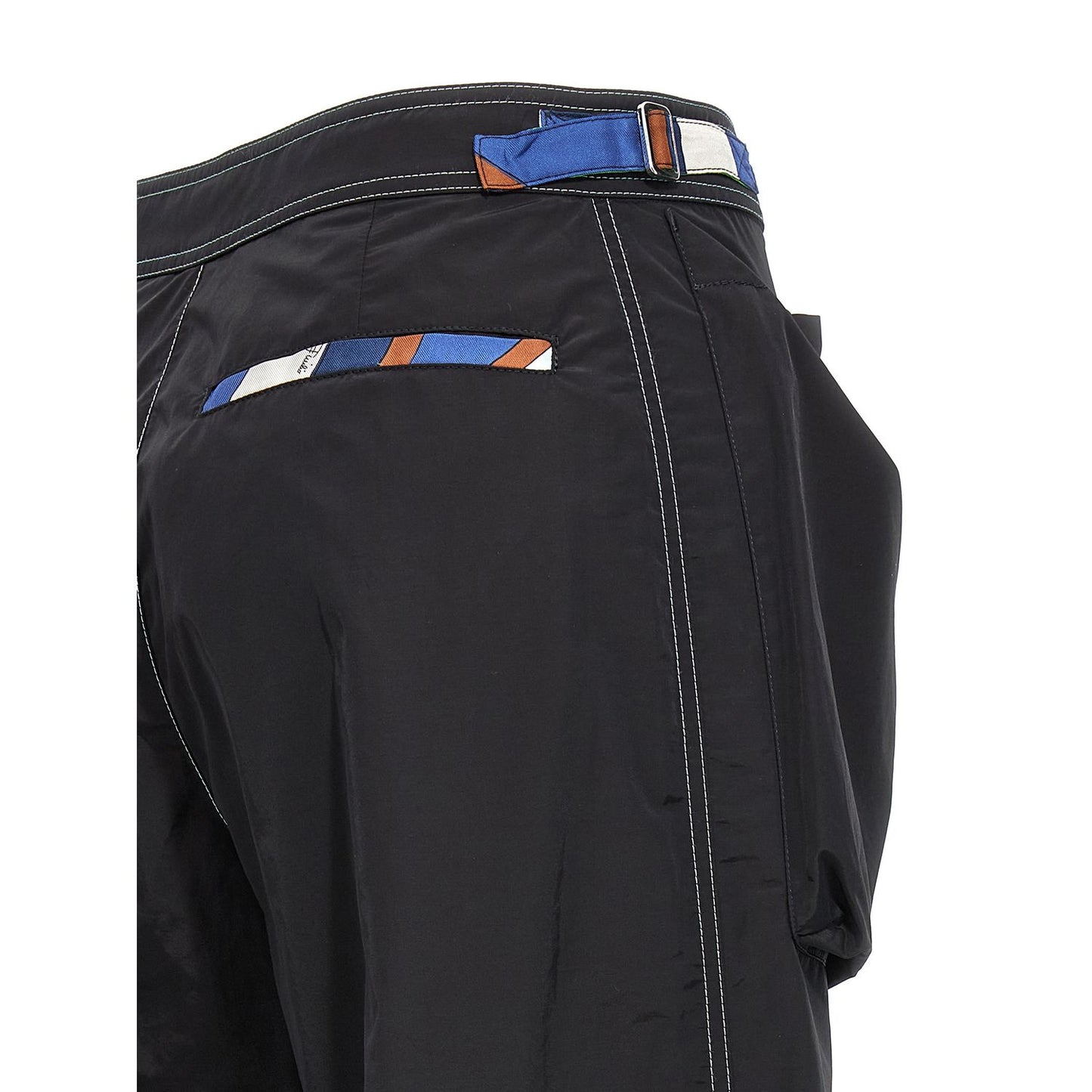 Emilio Pucci Black Polyamide Casual Pants