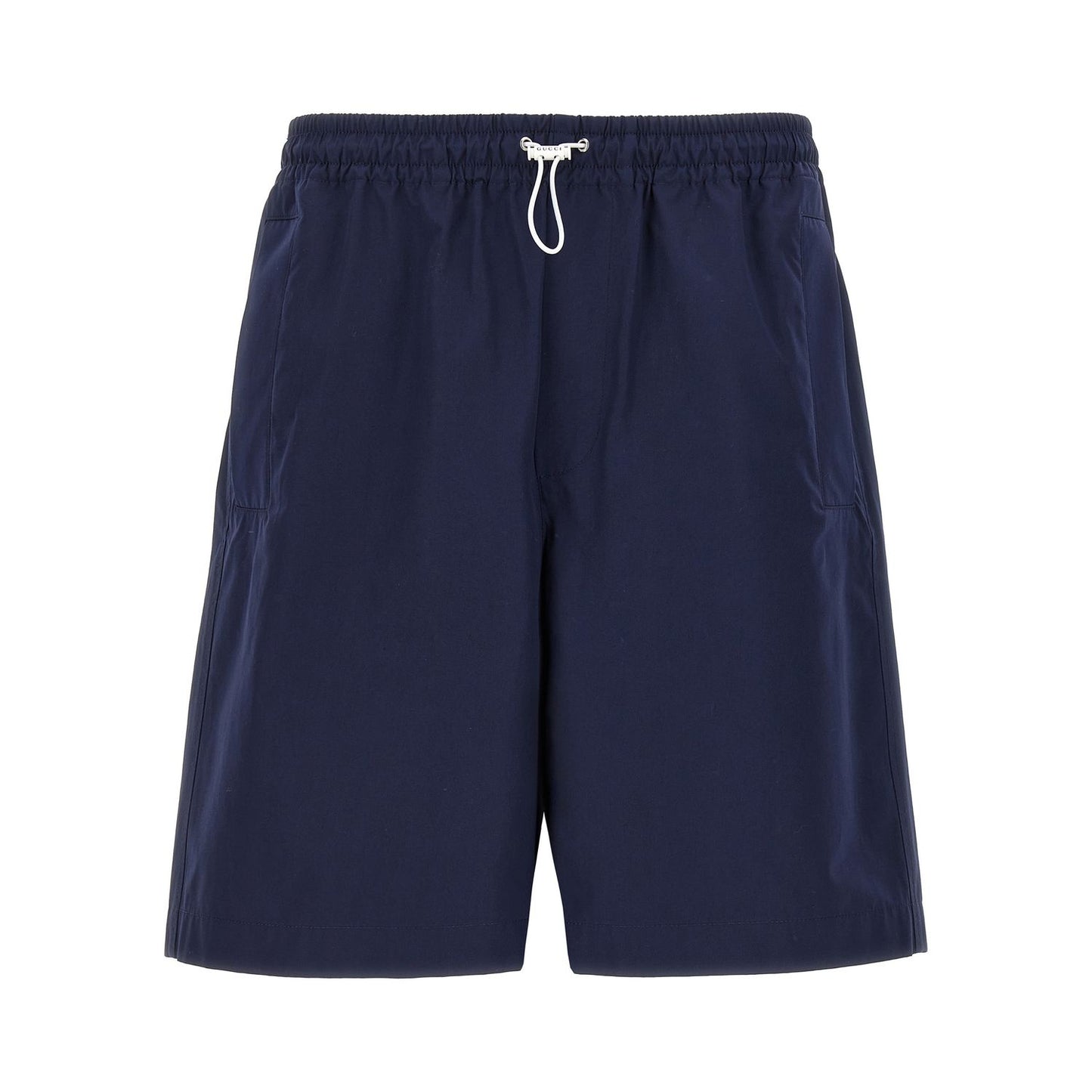 Gucci Blue Cotton Bermuda Shorts