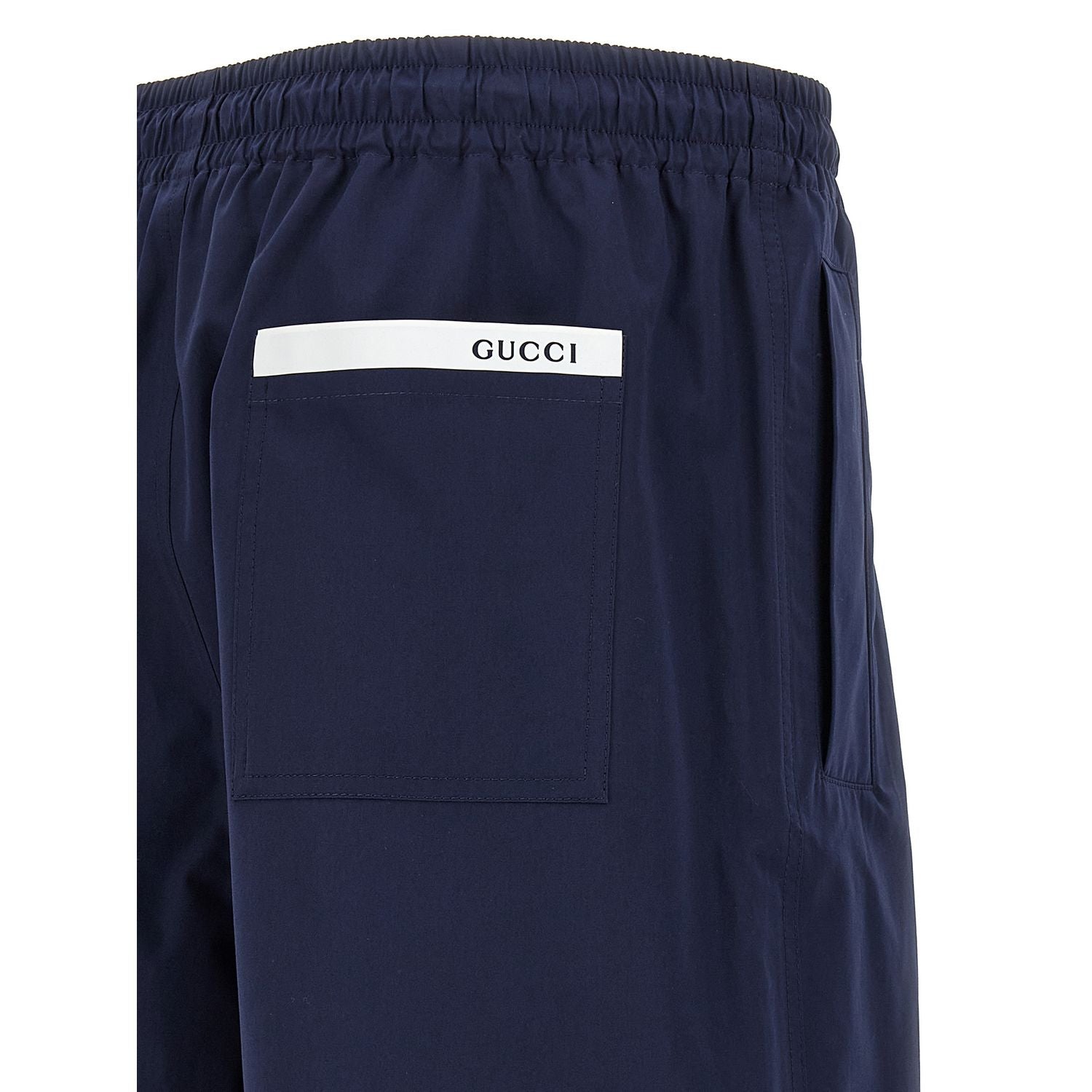 Gucci Blue Cotton Bermuda Shorts