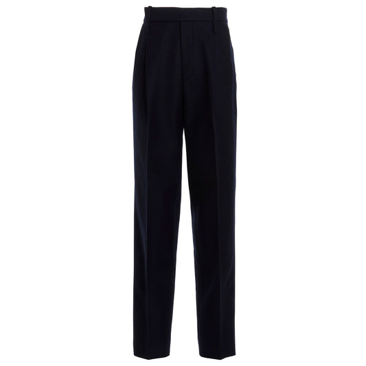 Gucci Blue Cashmere Casual Pants
