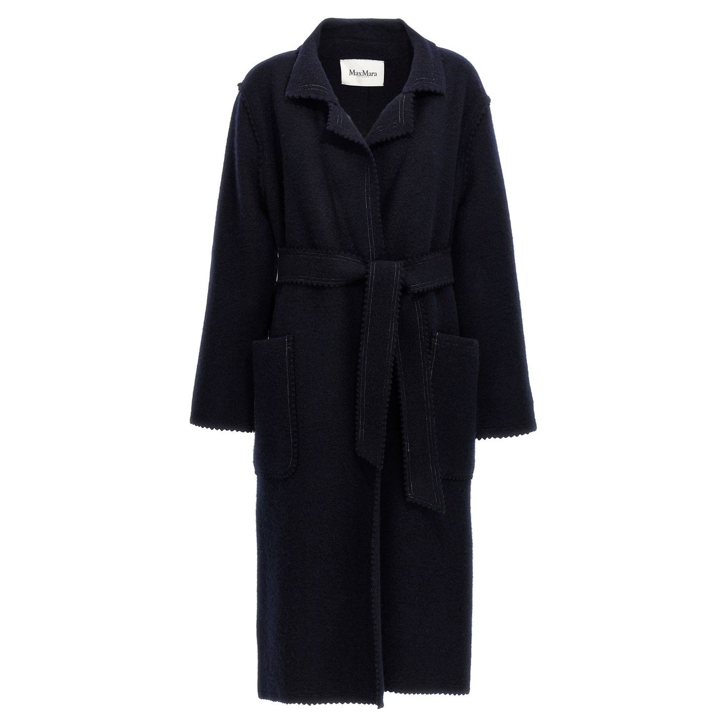 Max Mara Blue Wool Coat