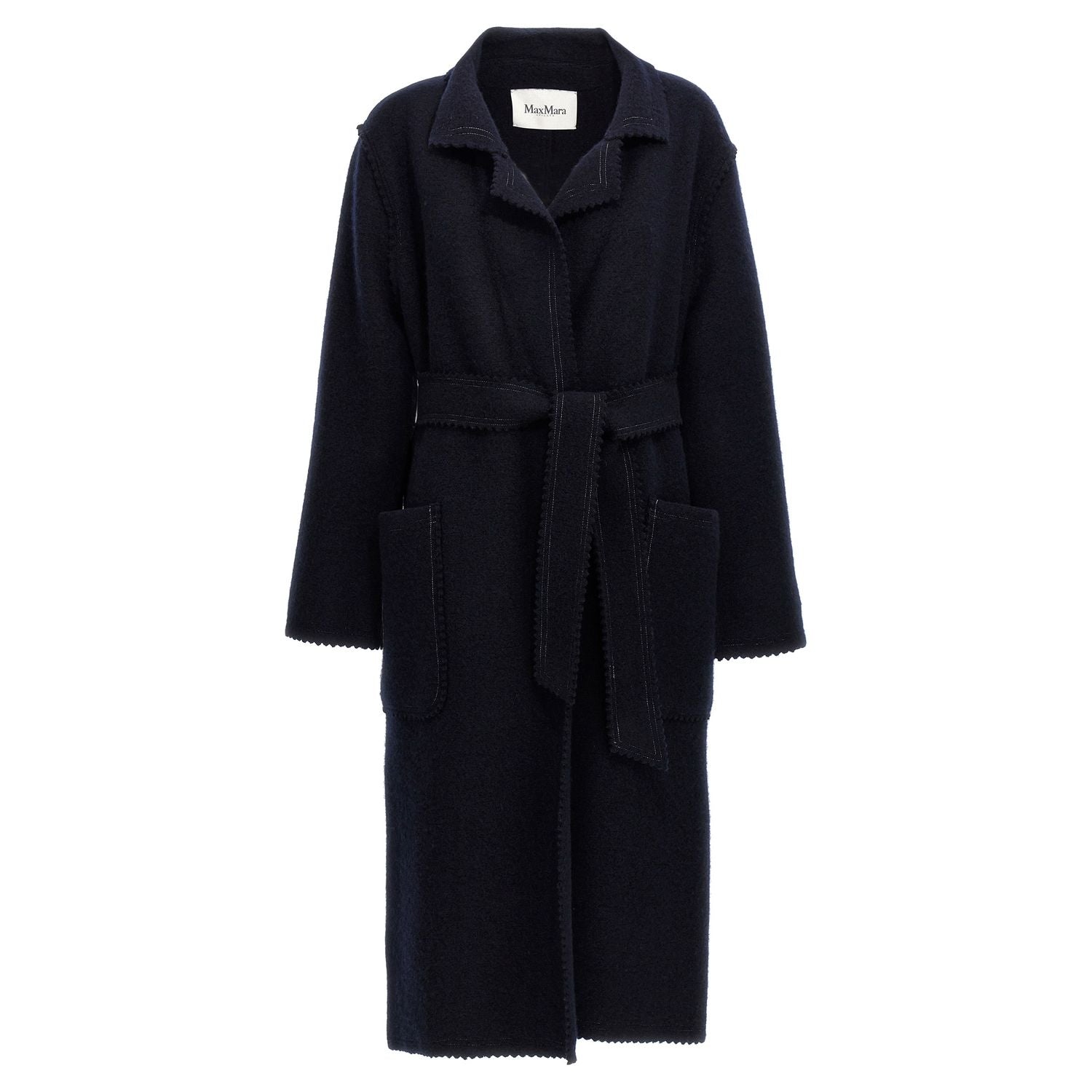 Max Mara Blue Wool Coat