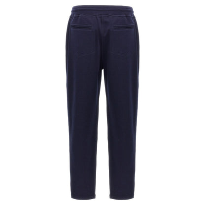 Brunello Cucinelli Blue Cotton Joggers (Workout Pants)
