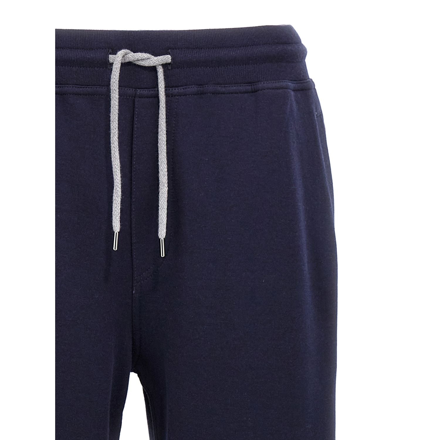 Brunello Cucinelli Blue Cotton Joggers (Workout Pants)