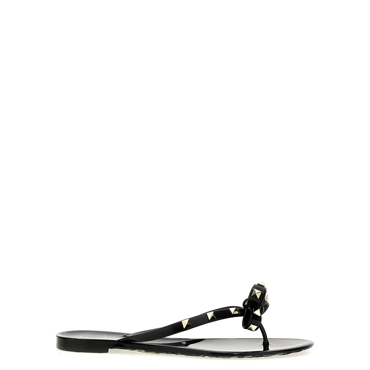 Valentino Garavani Black PVC Slides