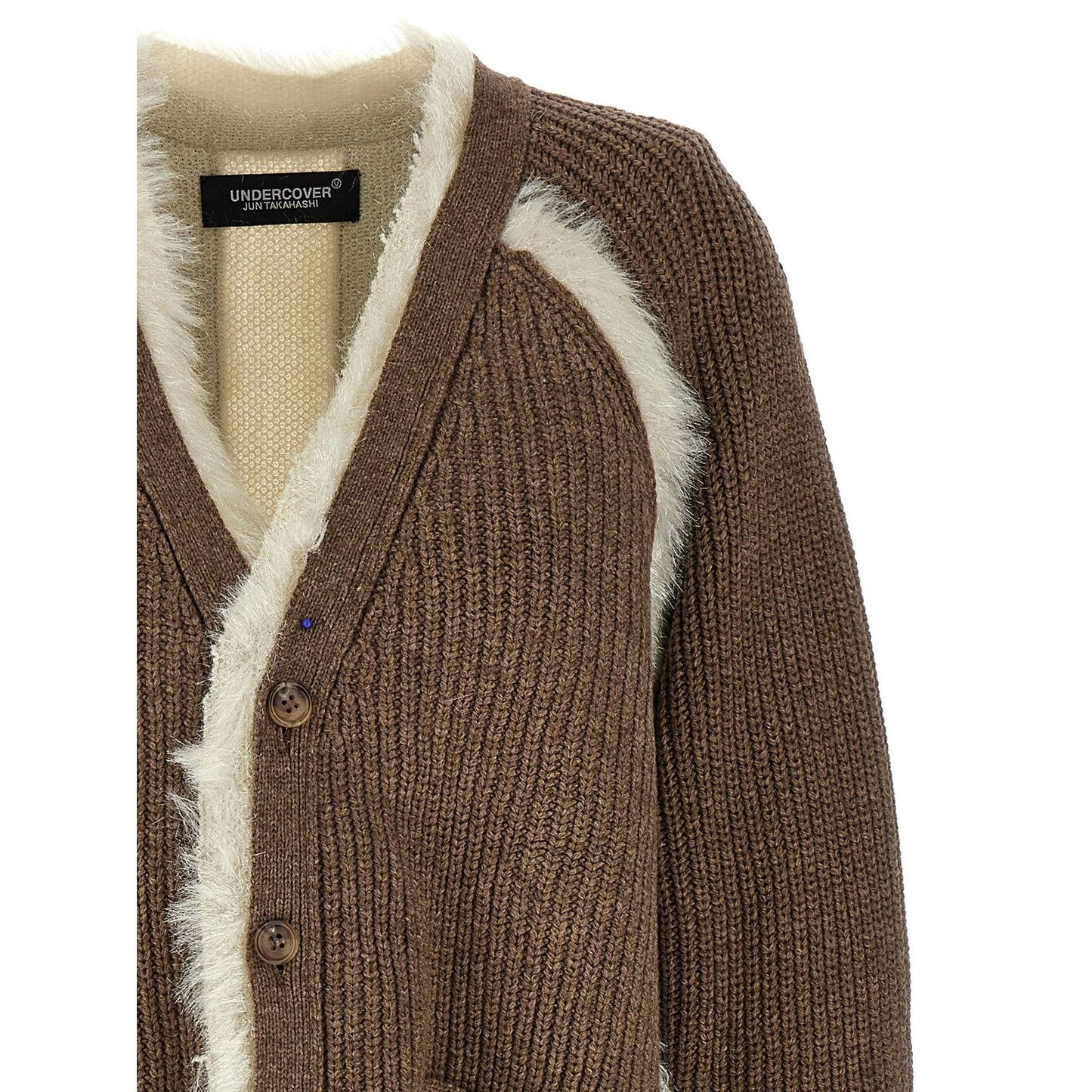 Undercover Brown Wool Cardigan