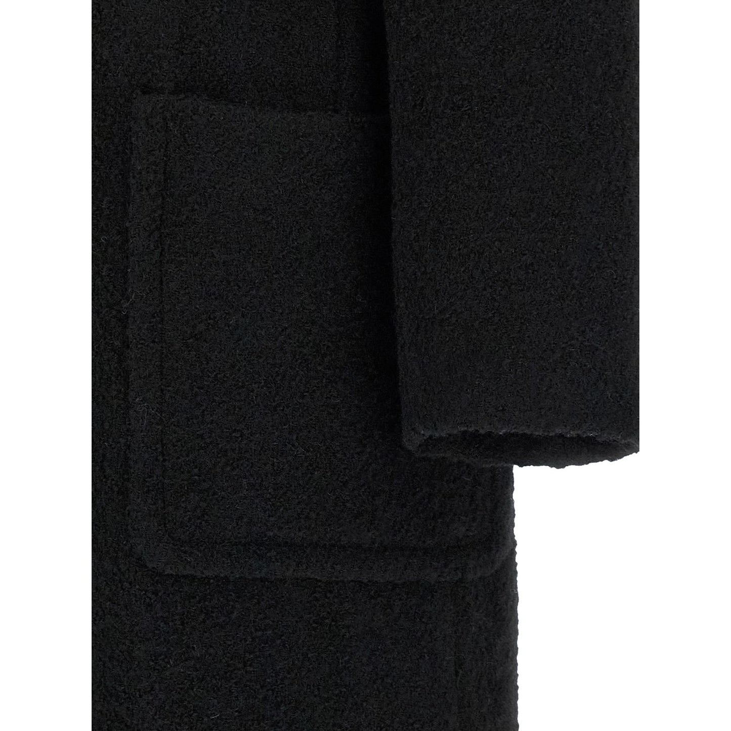 PINKO Black Polyester Coat