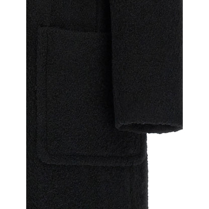 PINKO Black Polyester Coat