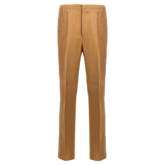 Fendi Beige Paper Casual Pants