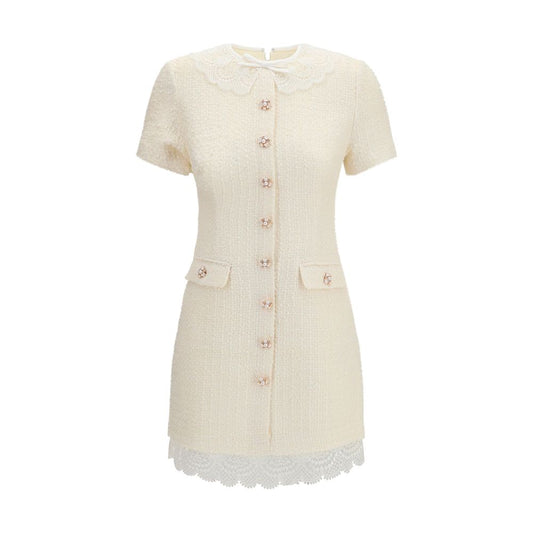 Self-Portrait Beige Polyester Casual Dress