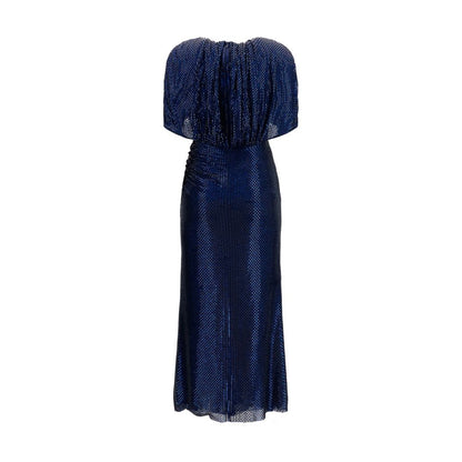 Self-Portrait Blue Polyester Cocktail Dress