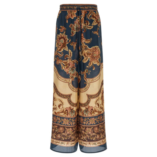 Zimmermann Multicolor Silk Casual Pants