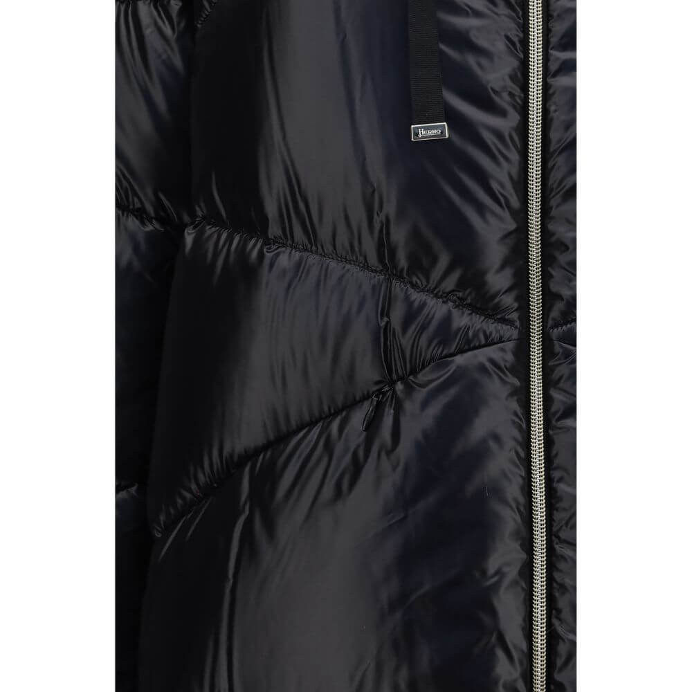 Herno Black Polyamide Full-Length Jacket