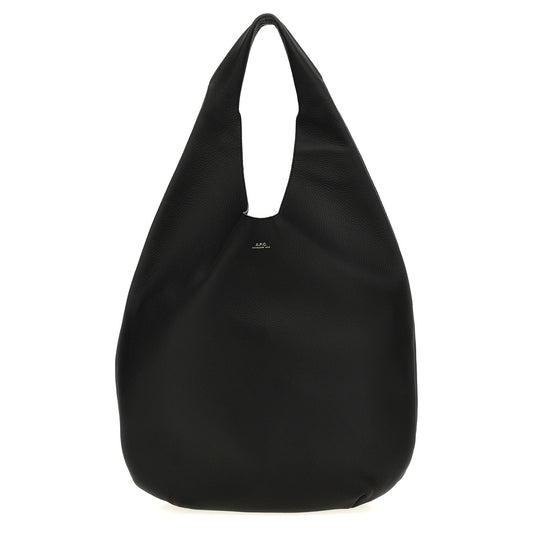 A.P.C. Black Calfskin Shoulder Bag