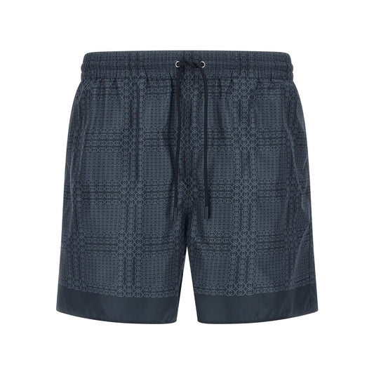 Gucci Blue Polyester Swim Shorts