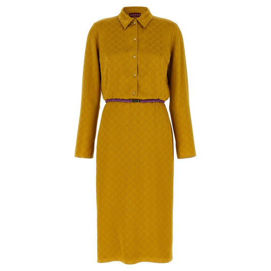 Gucci Bicolor Viscose Midi Dress