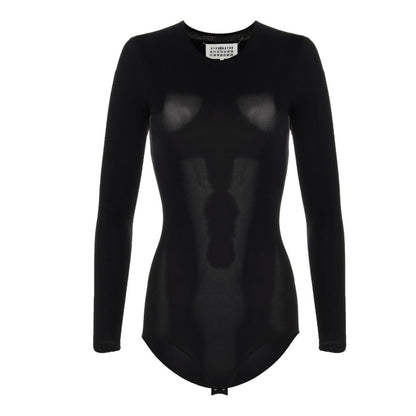 Maison Margiela Black Polyamide Bodysuit