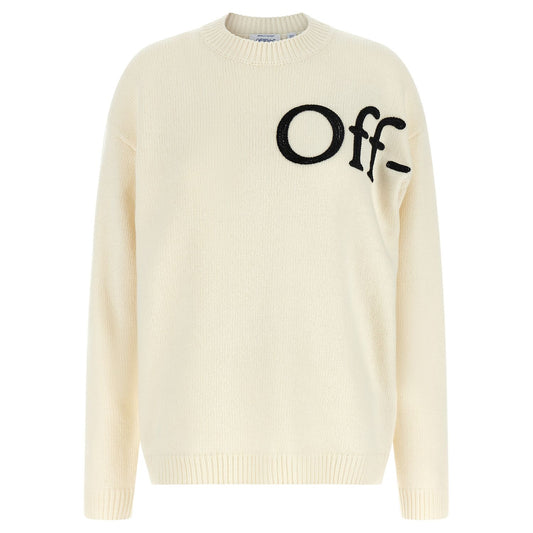 Off-White Bicolor Wool Cardigan
