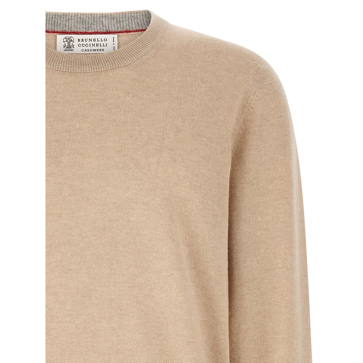 Brunello Cucinelli Beige Cashmere Cardigan