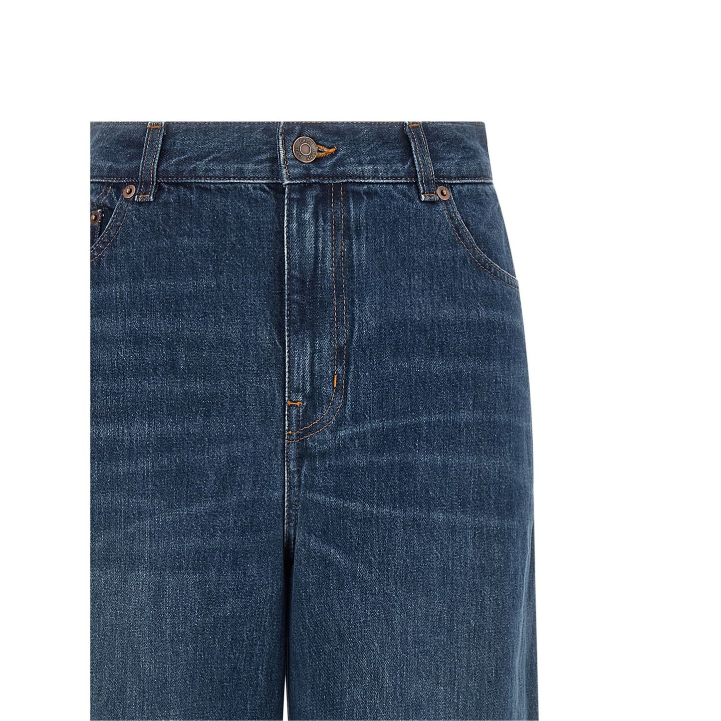 Chloé Blue Cotton Jeans Denim