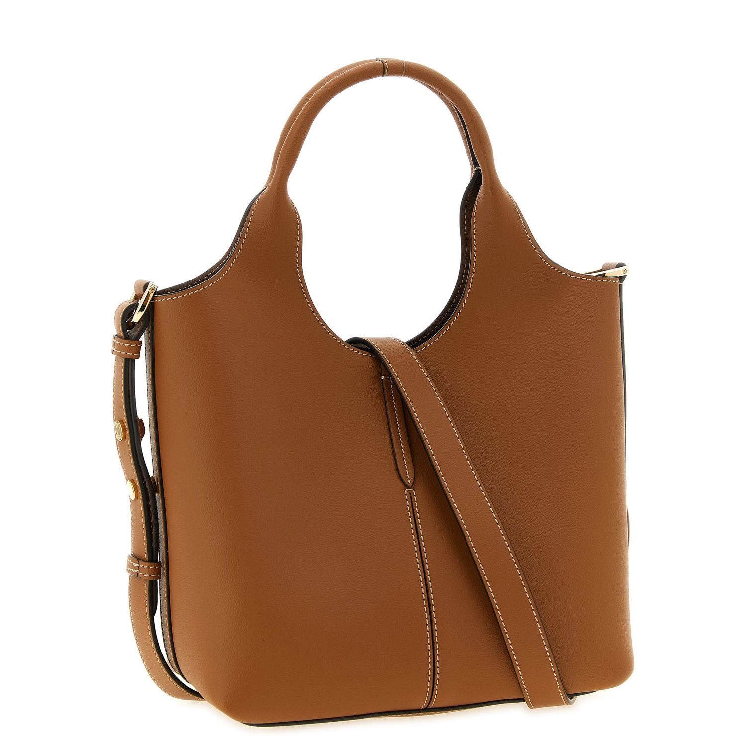 Tod's Brown Calfskin Tote Bag
