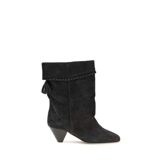 Isabel Marant Black Calf Leather Bos Taurus Boots