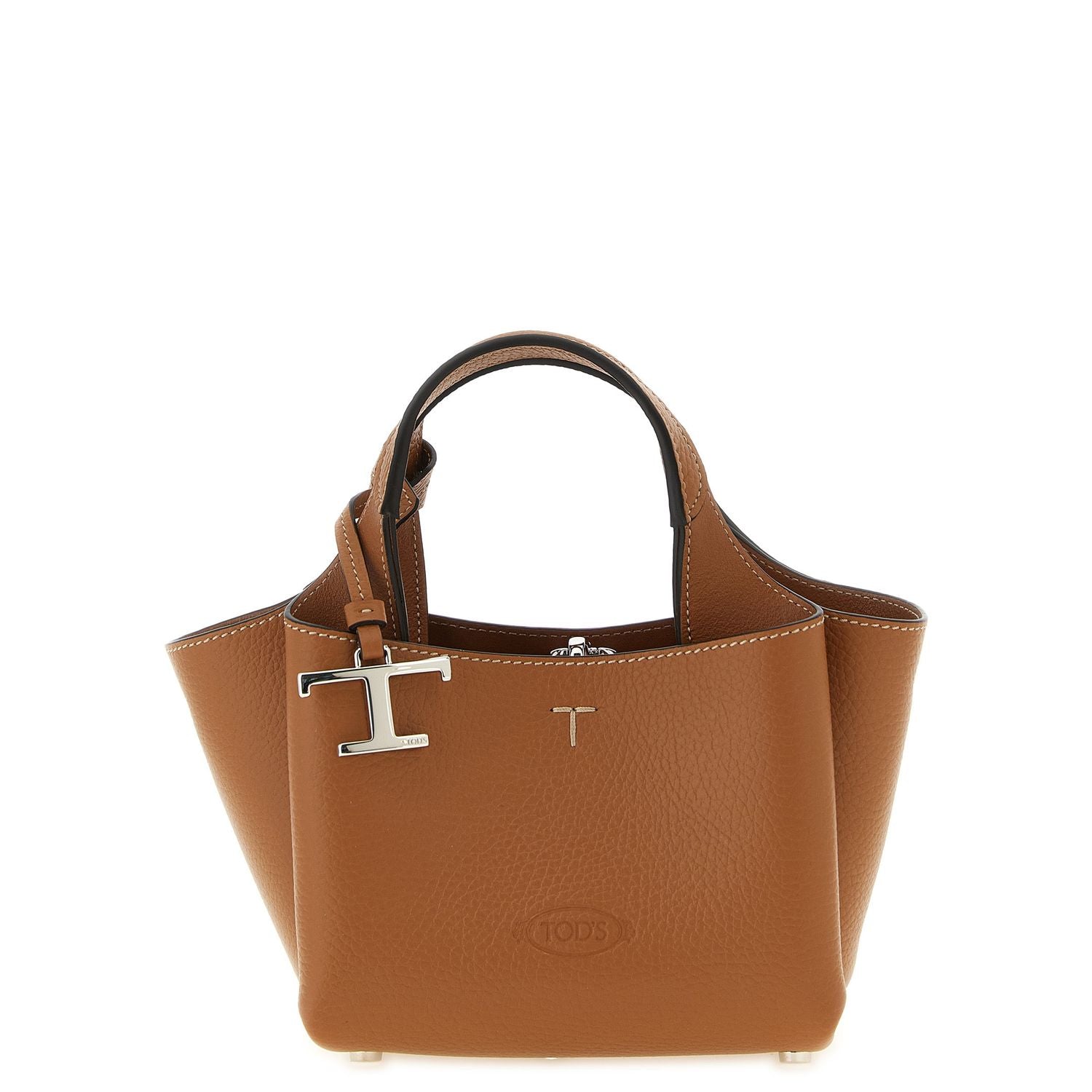 Tod's Brown Calfskin Handbag