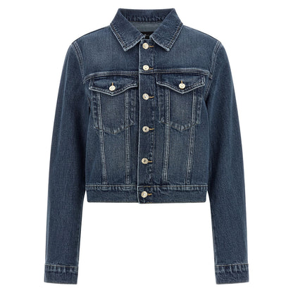 7 For All Mankind Blue Cotton Denim Jacket