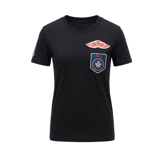 Mr&Mrs Italy Black Cotton Women's T-shirt