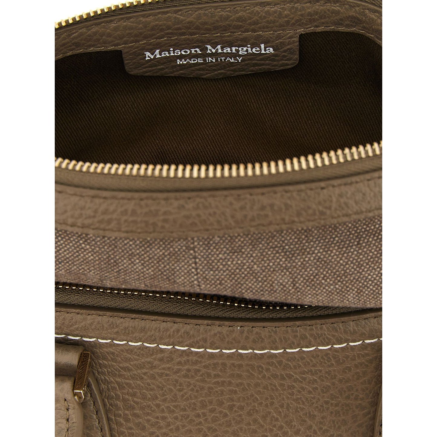 Maison Margiela Gray Calfskin Shoulder Bag