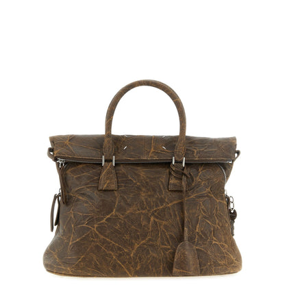 Maison Margiela Brown Goatskin Shoulder Bag