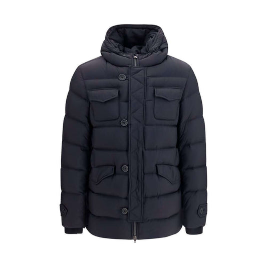 Herno Black Polyester Full-Length Jacket