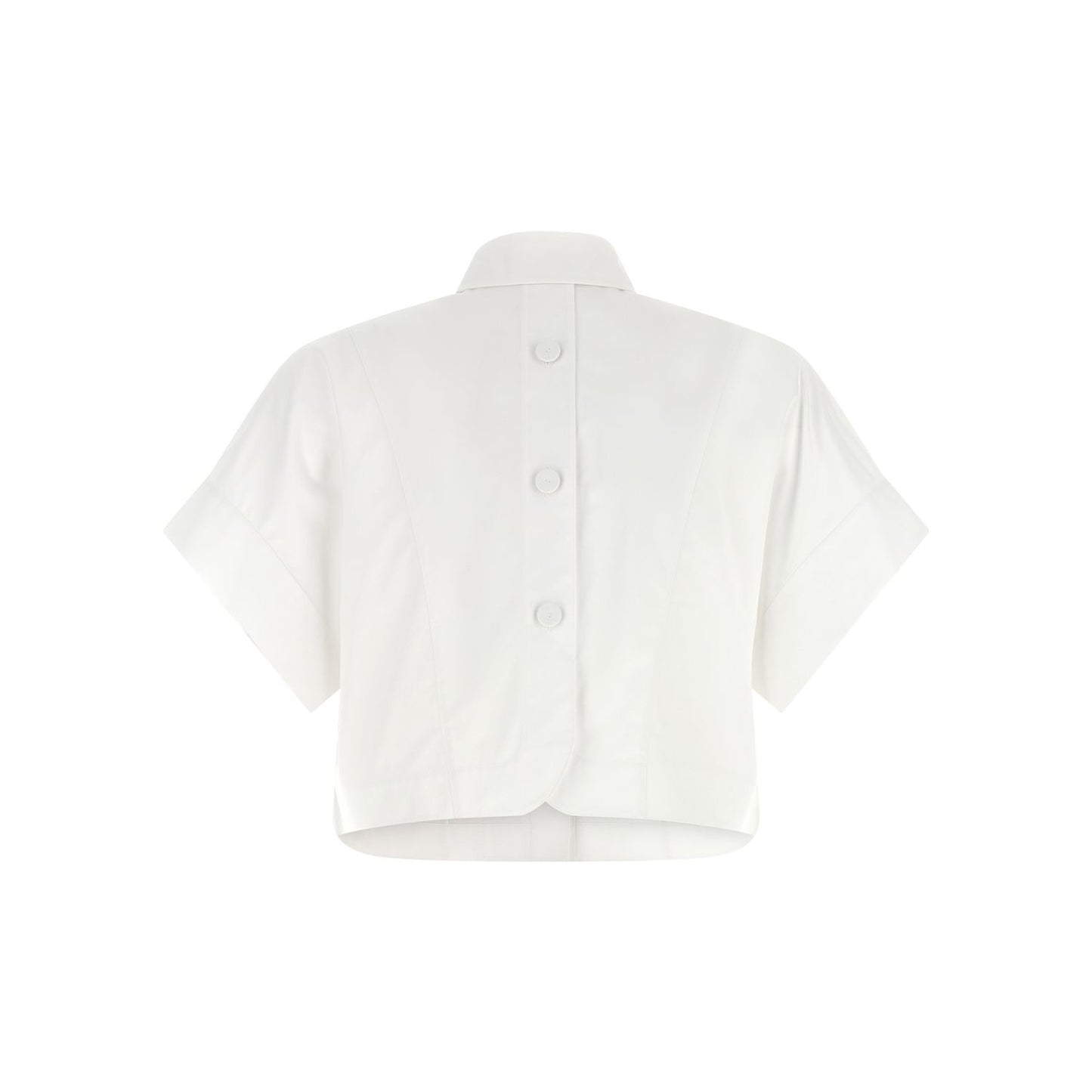 Fendi White Cotton Blouse