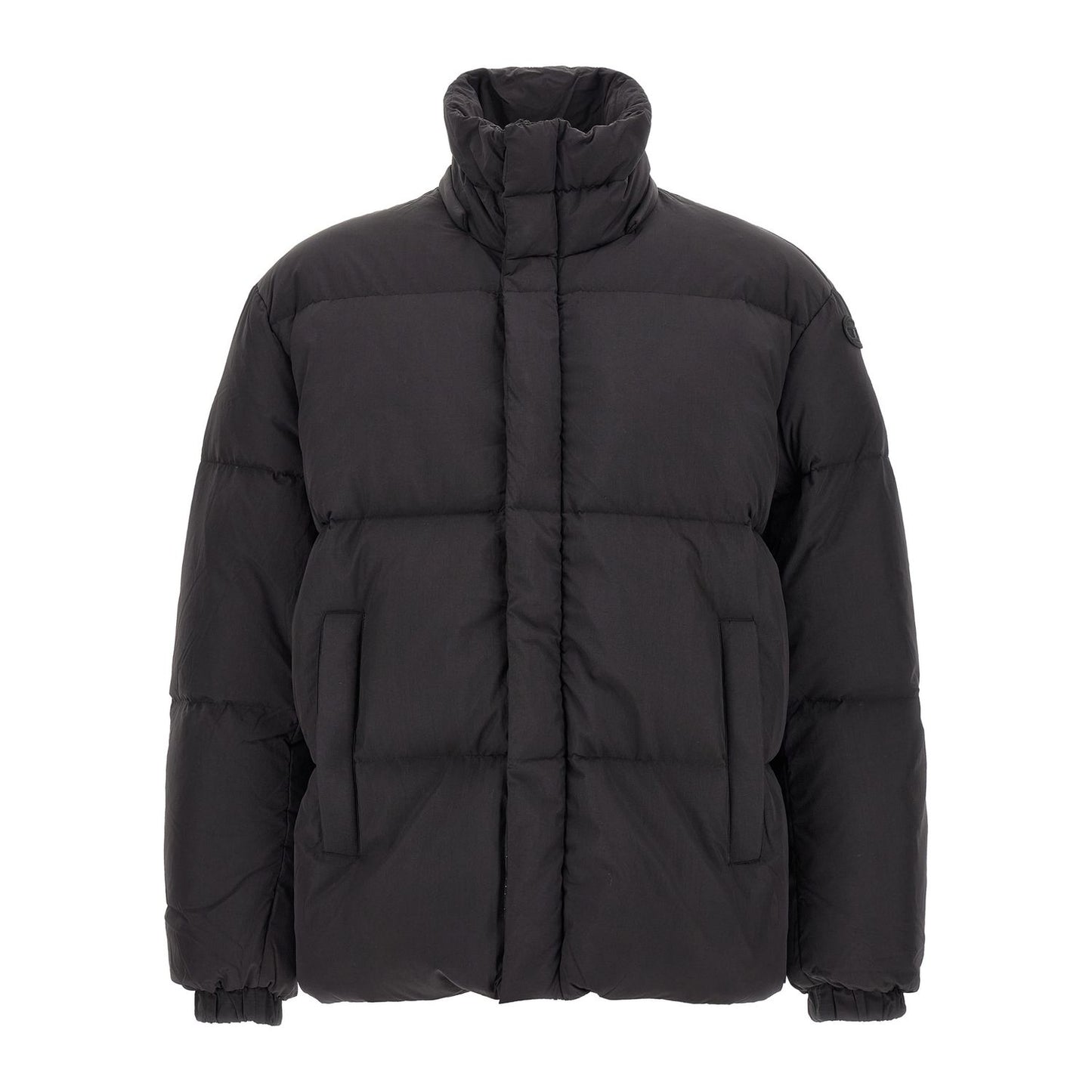 Diesel Black Polyamide Full-Length Jacket