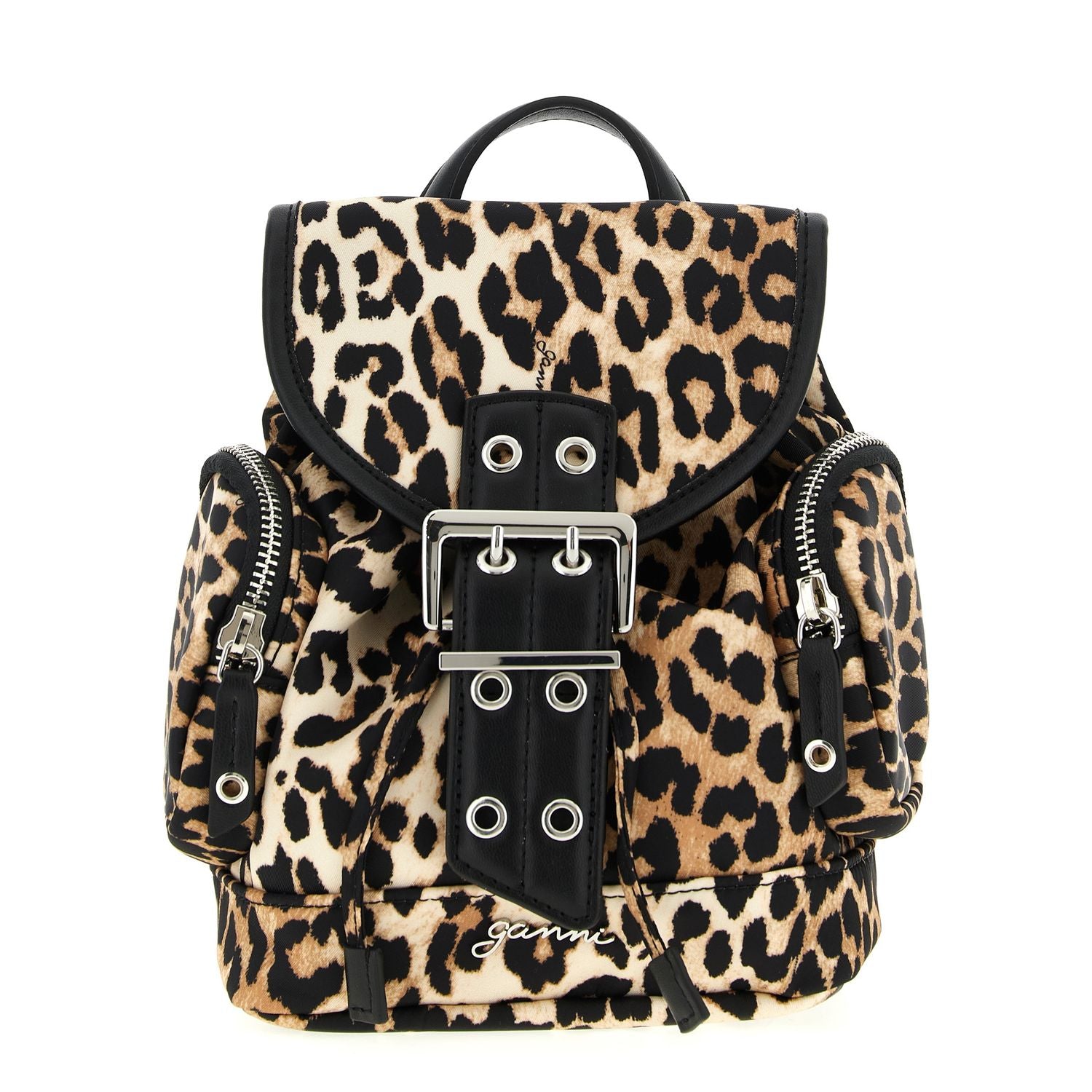 Ganni Brown Recycled Polyamide Backpack