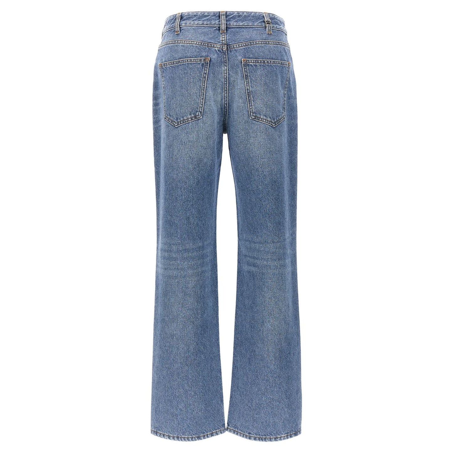 Chloé Blue Cotton High-Waisted Jean