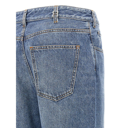 Chloé Blue Cotton High-Waisted Jean