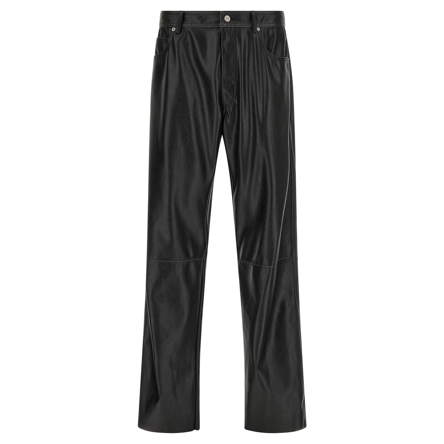 MM6 Maison Margiela Black Polyester Casual Pants