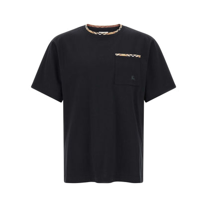 Burberry Black Cotton T-Shirt