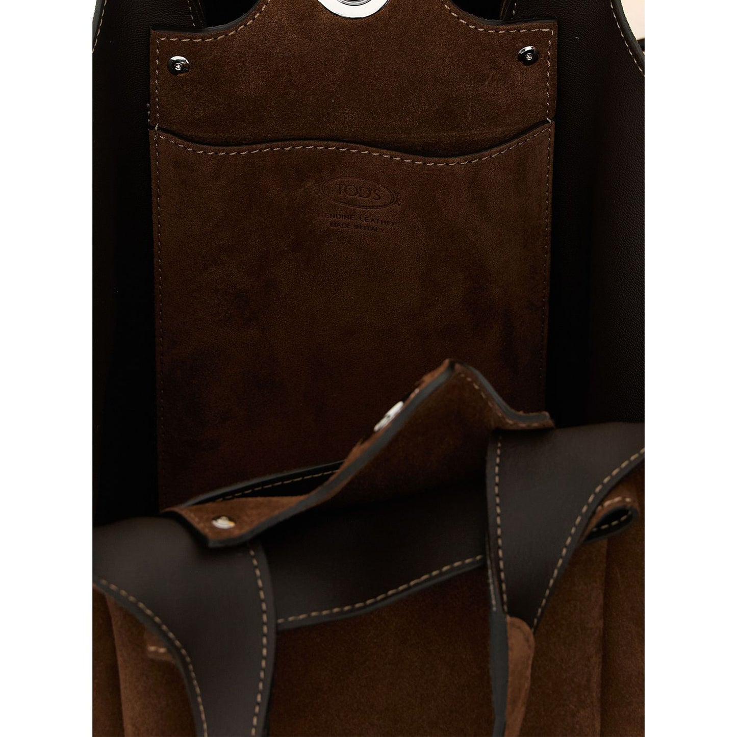 Tod's Brown Calfskin Handbag