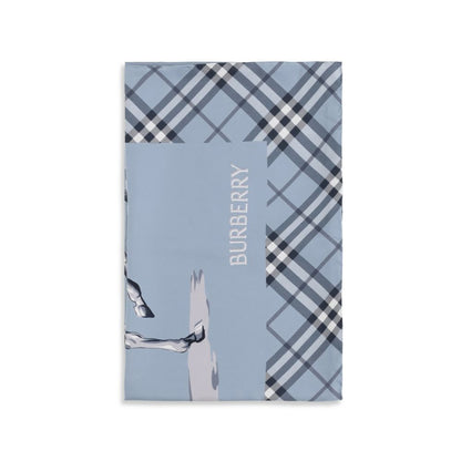 Burberry Blue Silk Scarf
